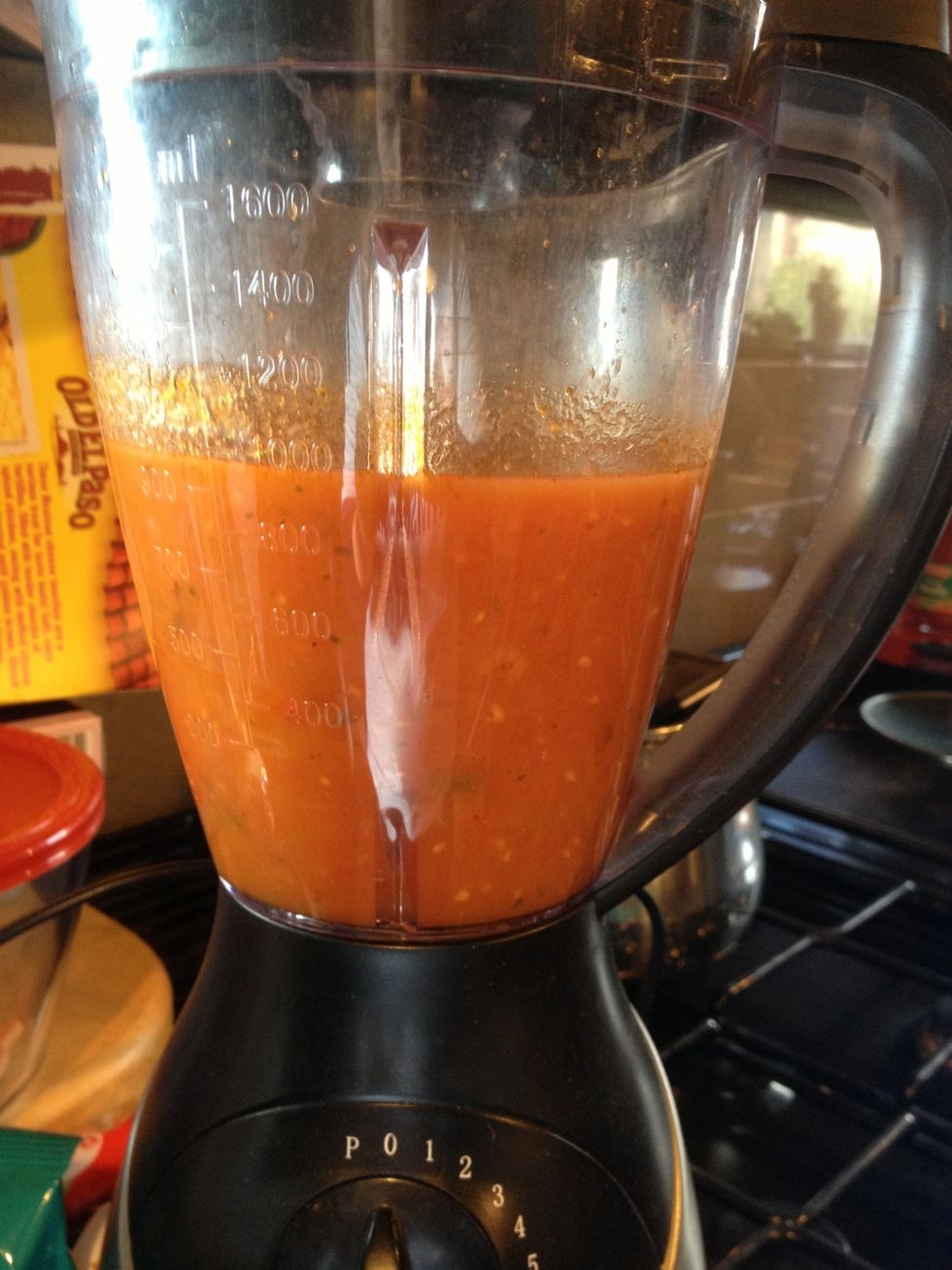 To pur\u00e9e put in a blender.