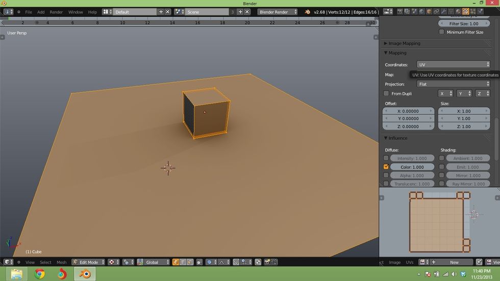 To put a texture on it, I have to first UNWRAP the model. Unwrapping the model changes this 3d model into a flat 2D image.