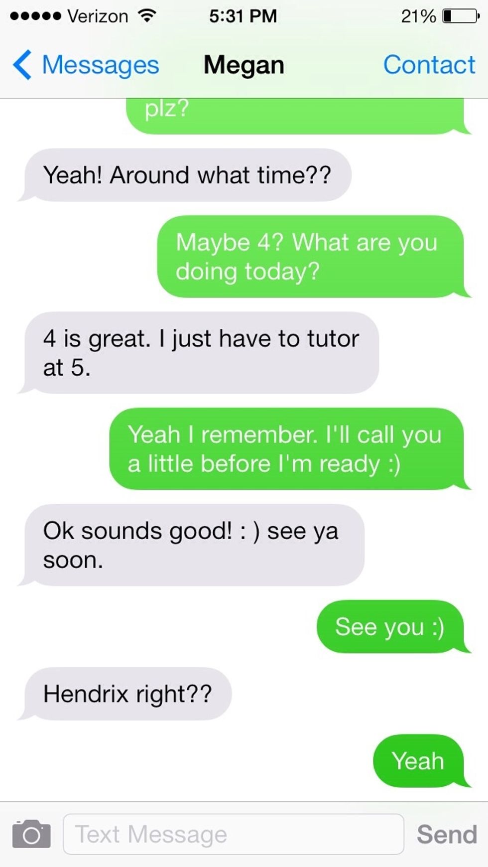 To read when a message was sent just simply use one finger over a message to steady the screen and "pull/swipe" to the left.