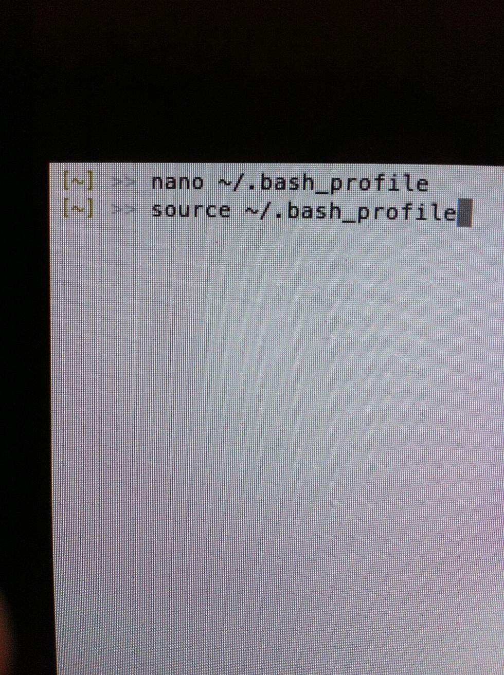 To reload the bash-profile file for usage enter 'source ~/.bash_profile' and hit enter.