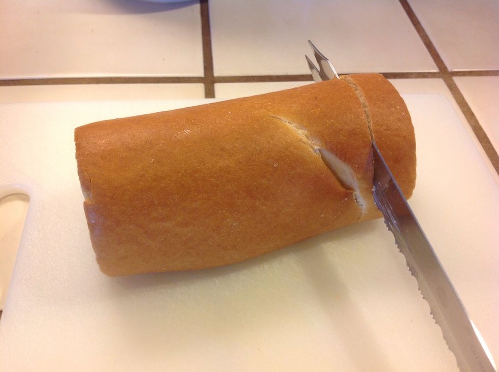 To serve: unwrap roll and using a sharp bread knife, cut into approx. 1 inch slices.