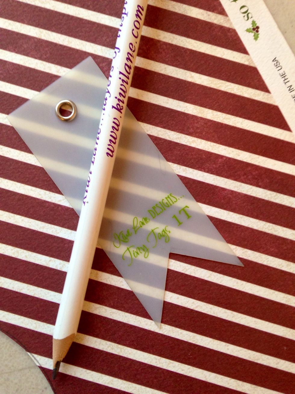 To start Cut two Tiny Tags 1