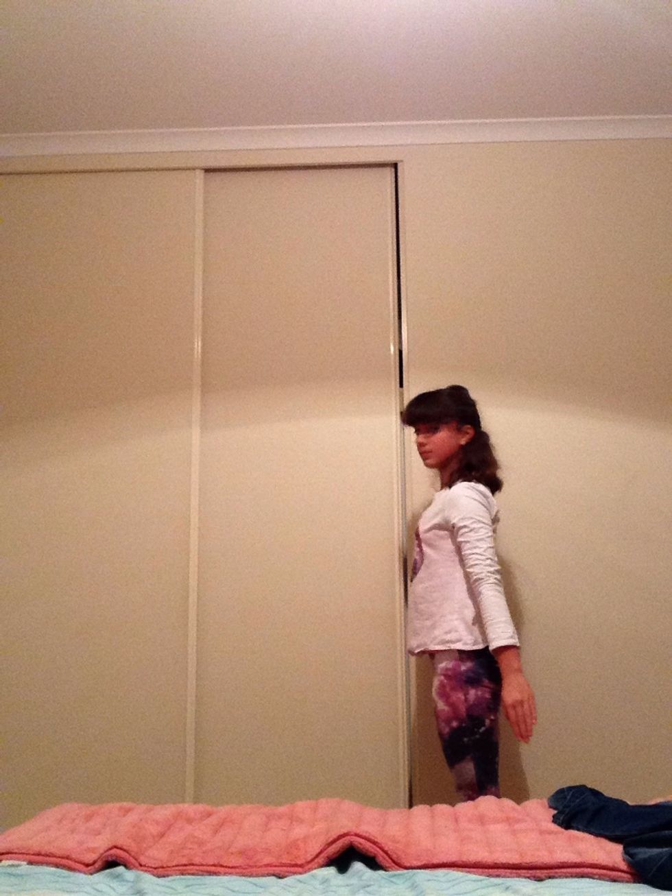 To start off stand normally