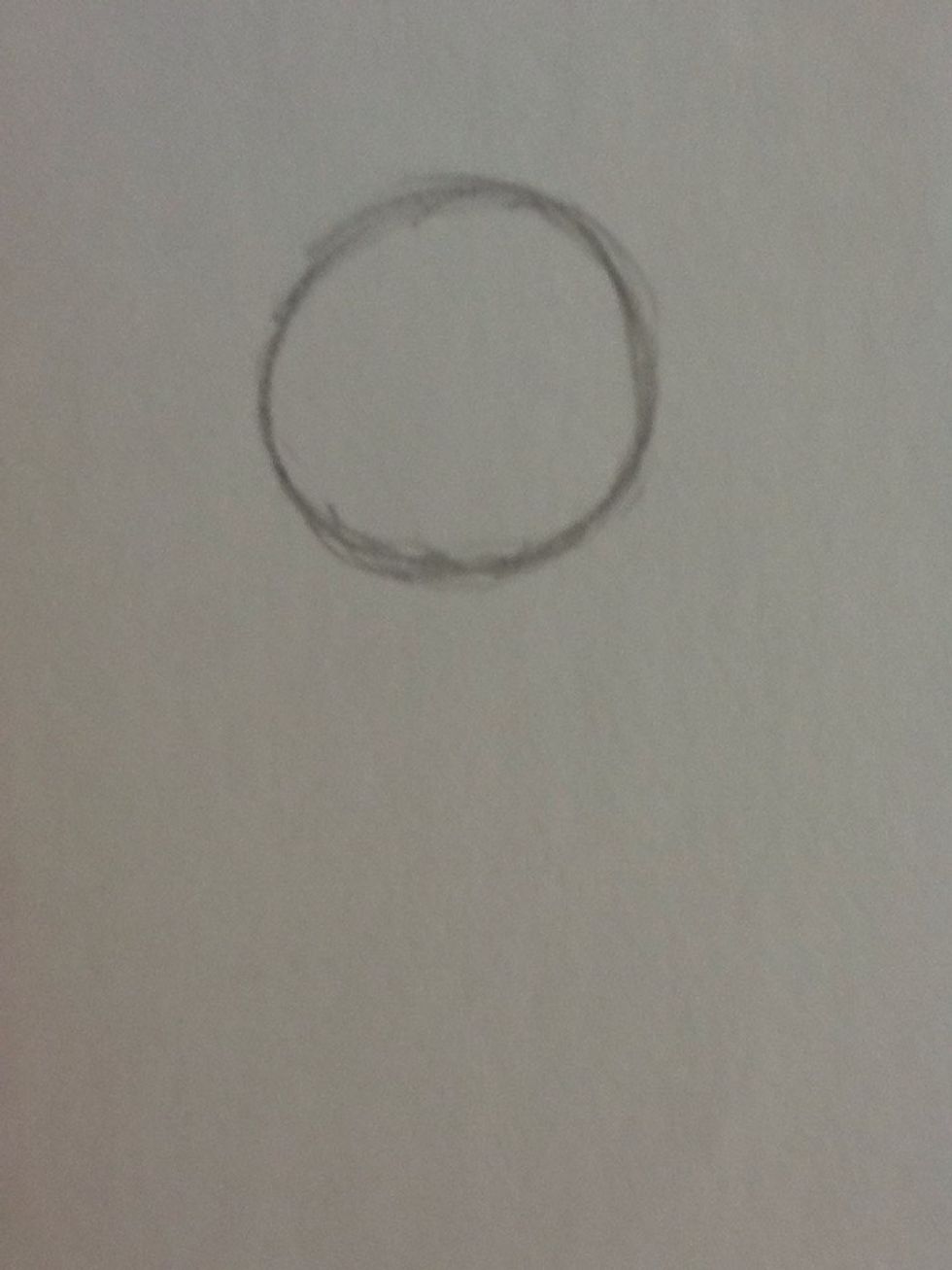 To start the head, Start with a circle.