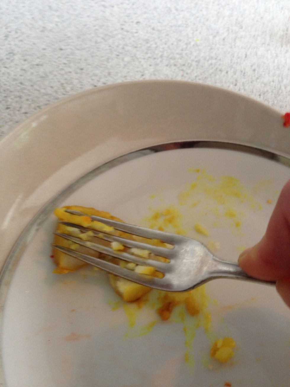 To test if the pototoes are done pick a spud out and crush with a fork, if it crushes with little force you're ready! \ud83d\udc4d