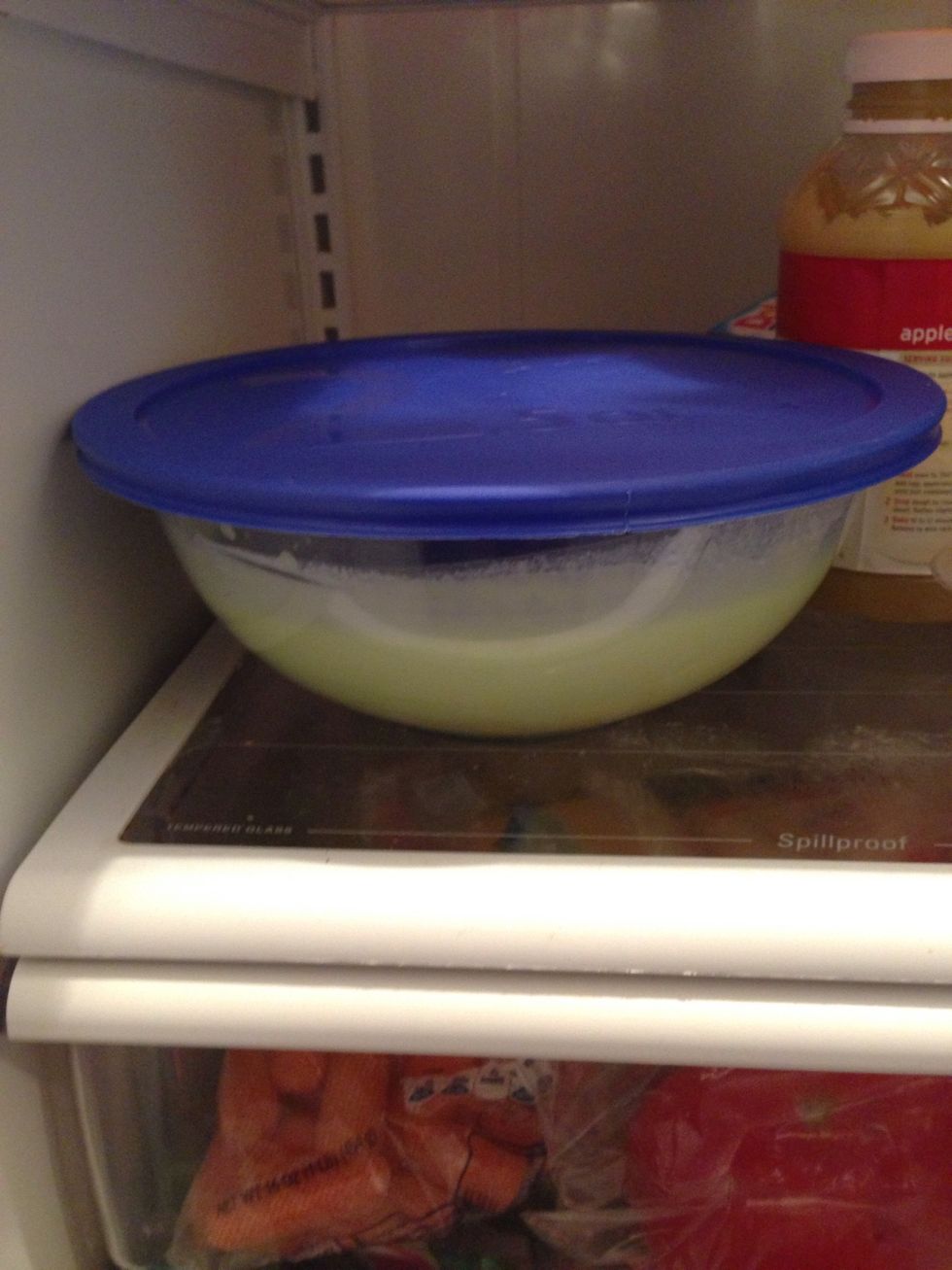 "To the fridge for 4-6 hours"I did over night.