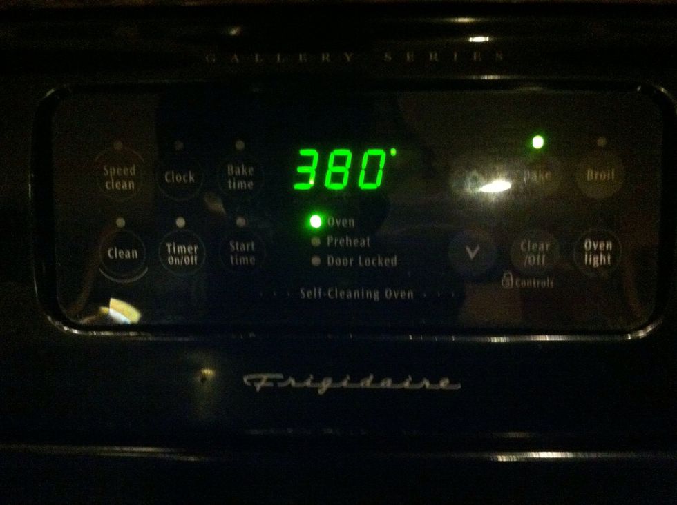 to the oven for 1 hr