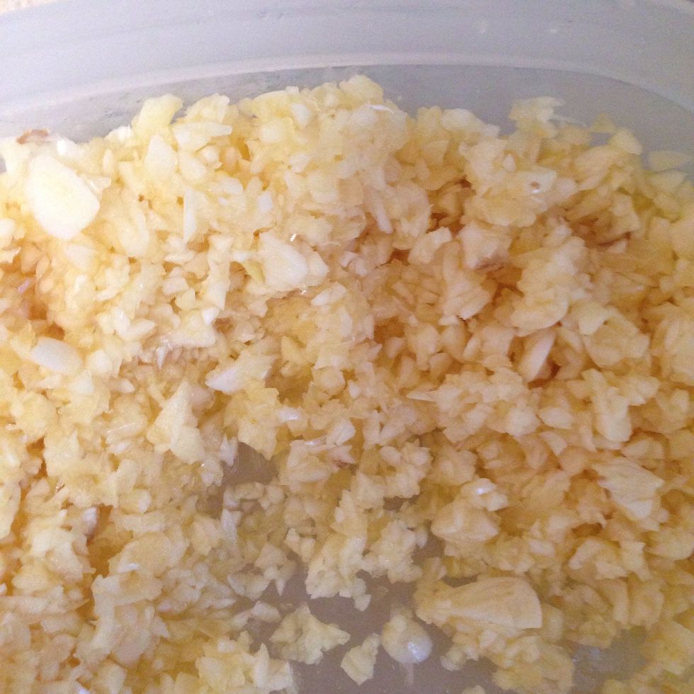 To the vegez add garlic