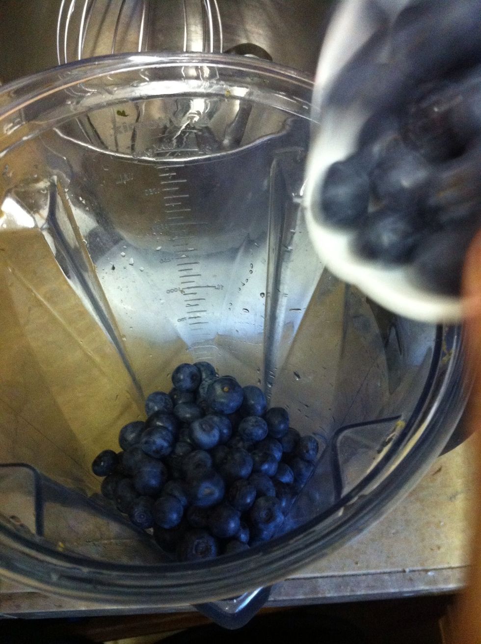 To your blender, add blueberries....