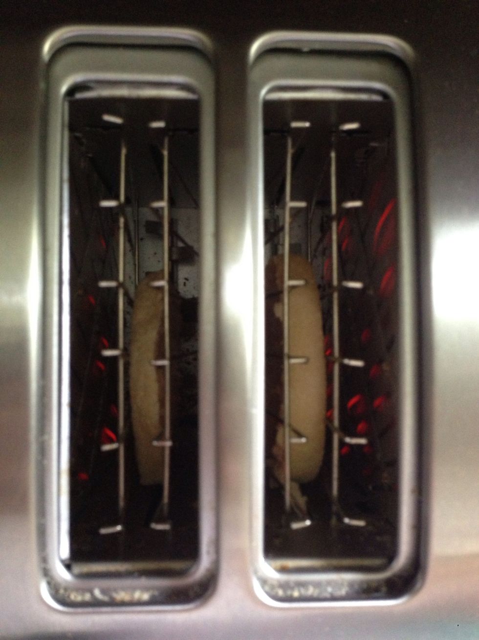 Toast the muffin, if using.