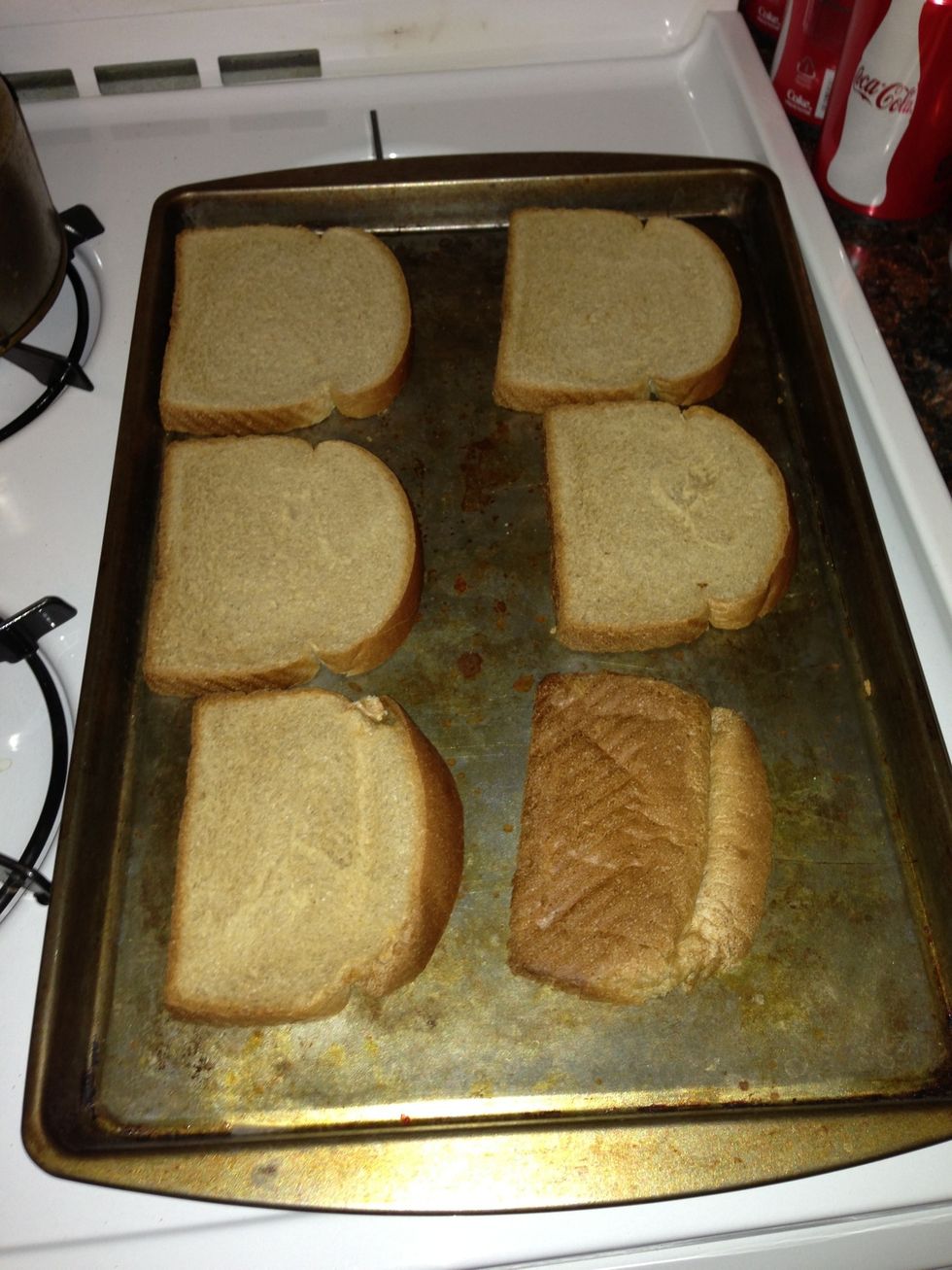 Toasting the bread