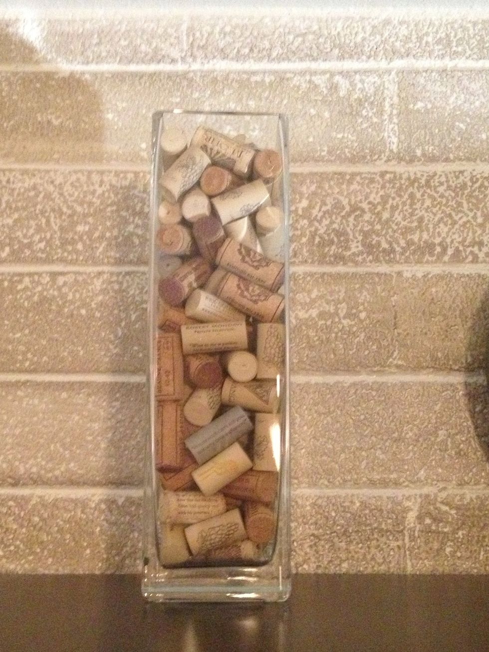 Told you I like wine. I'll come up with a fun use for these corks, but for now I put them in cases for proof to visitors that I'm a lush. Sounds funny but I have plenty more of these scattered around.
