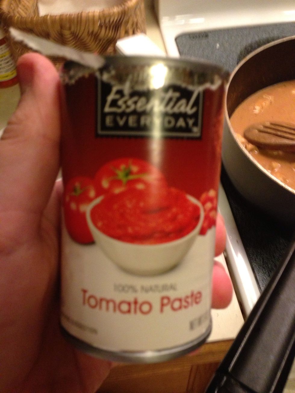 Tomato paste about half a can