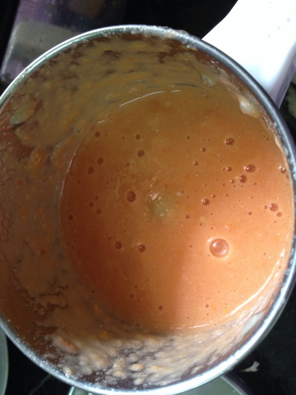 Tomato pur\u00e9e...