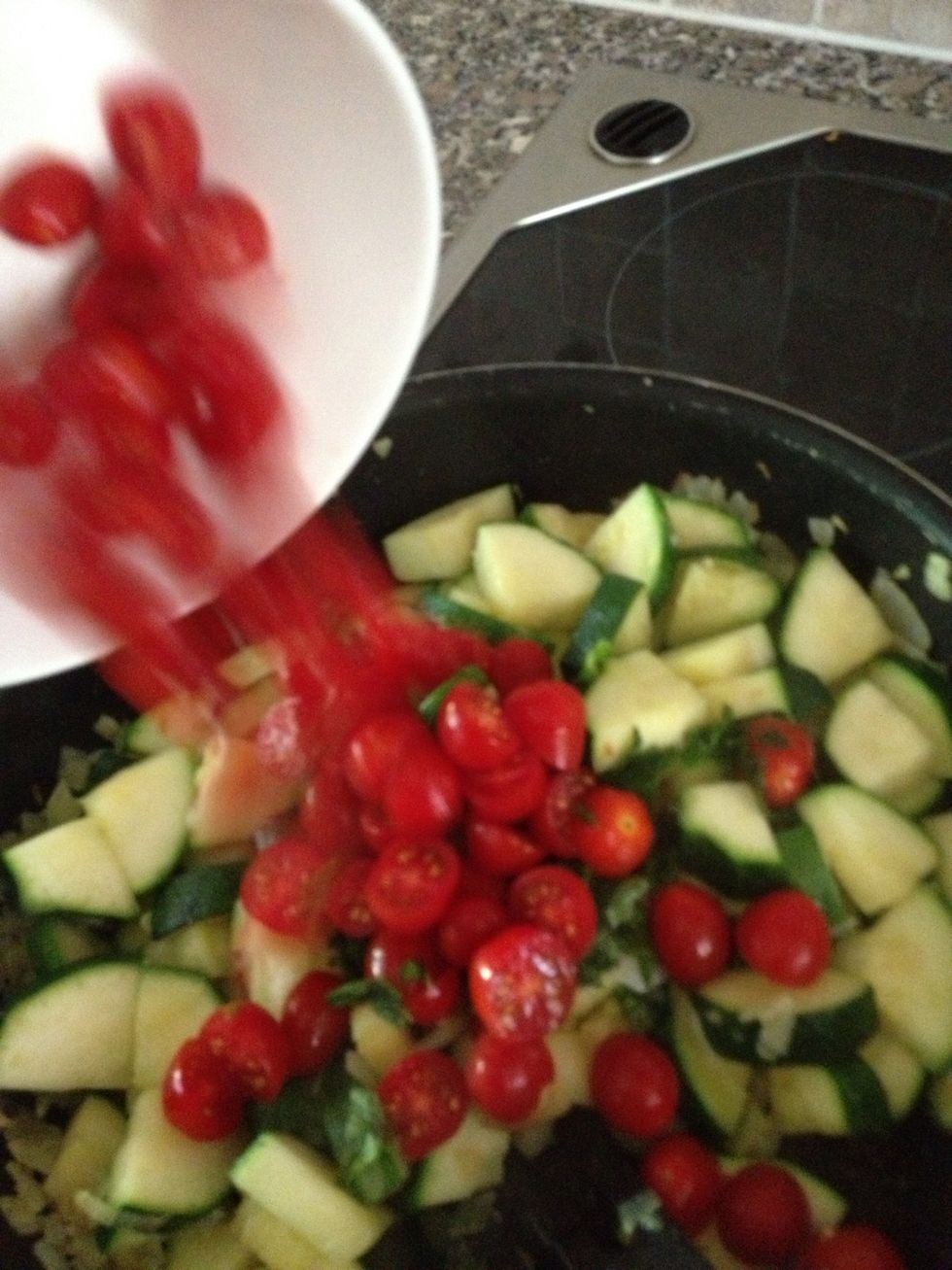 Tomatoes and basil