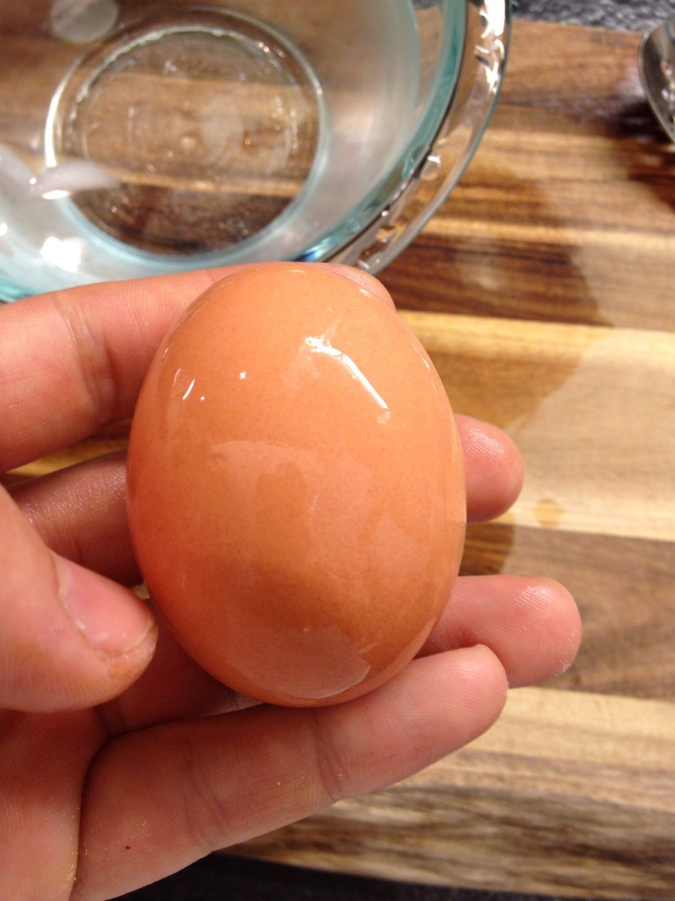 Too long and you will have a cold egg.