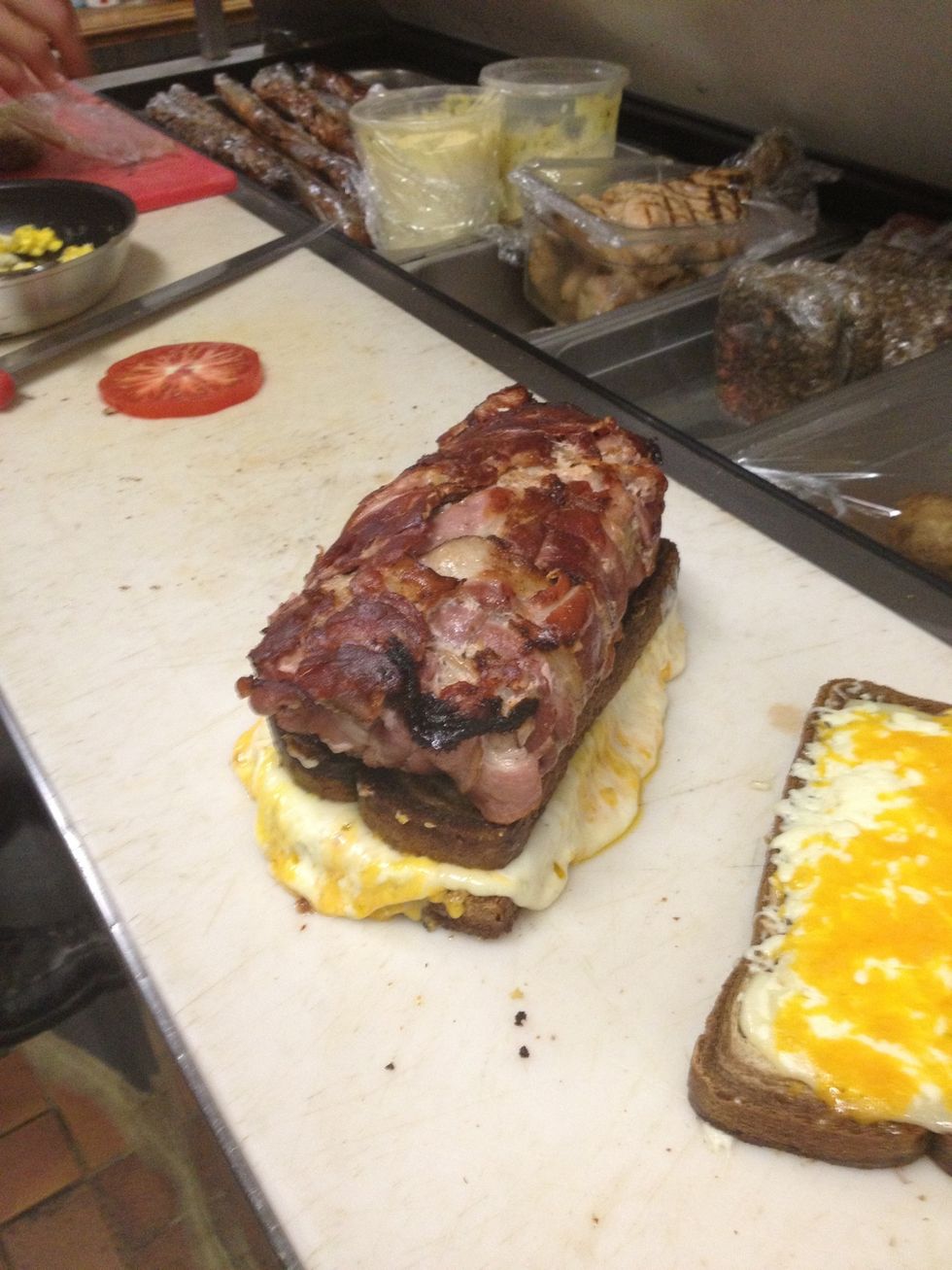 Too much cheese in the grill cheese