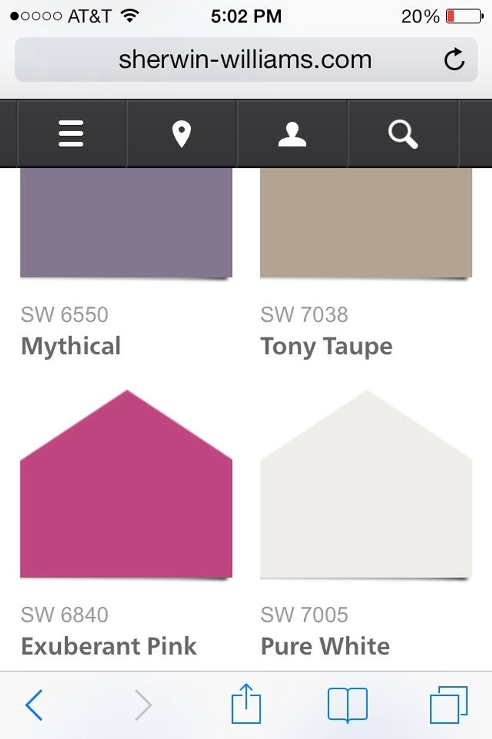 Top coat, second color (lighter color)