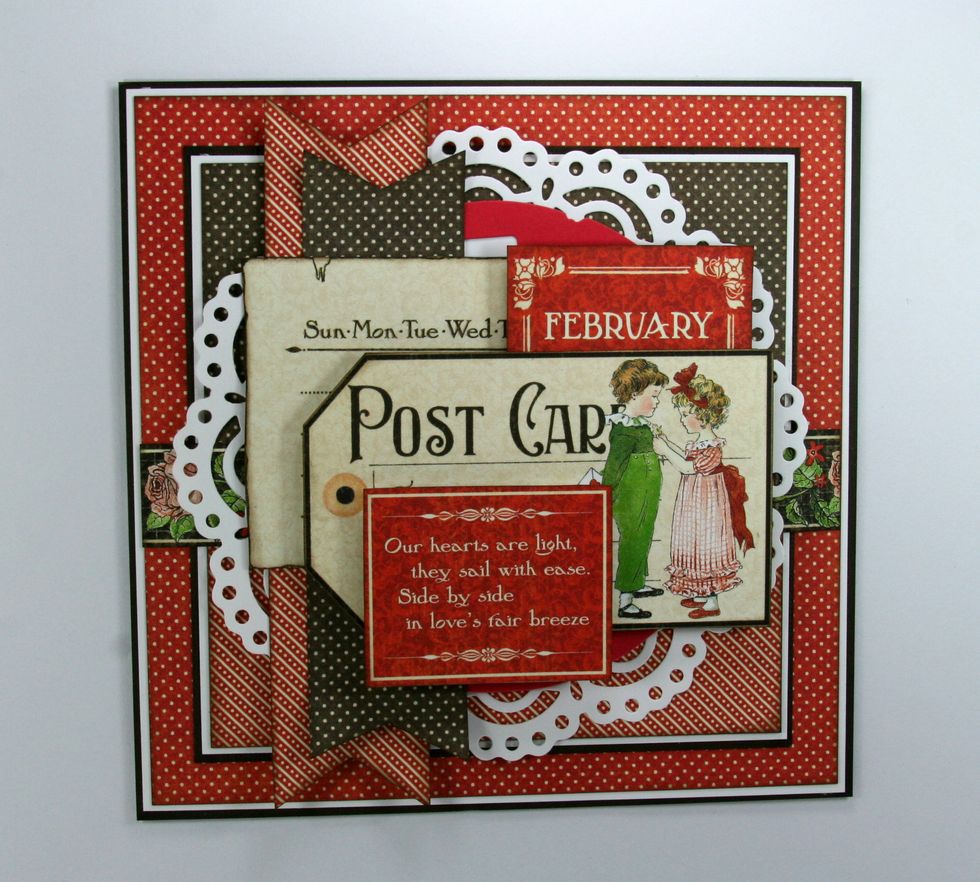 Top off with small sentiment block.