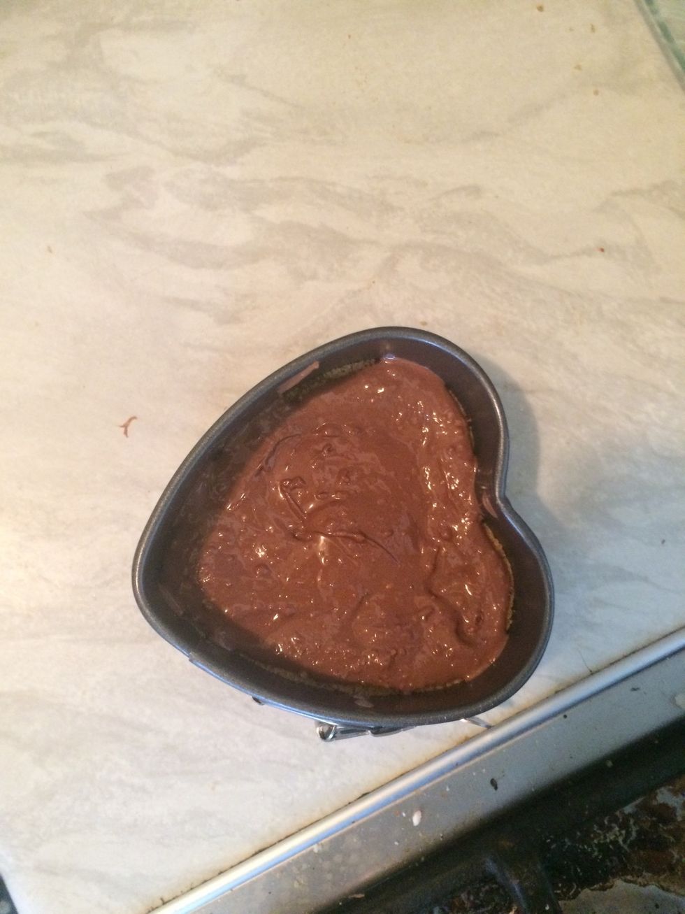 Top very thinly with the melted Terry's chocolate and smooth as best as possible. Place in the fridge for 10 mins to cool. This mist be extra this as it will be hard when it sets.