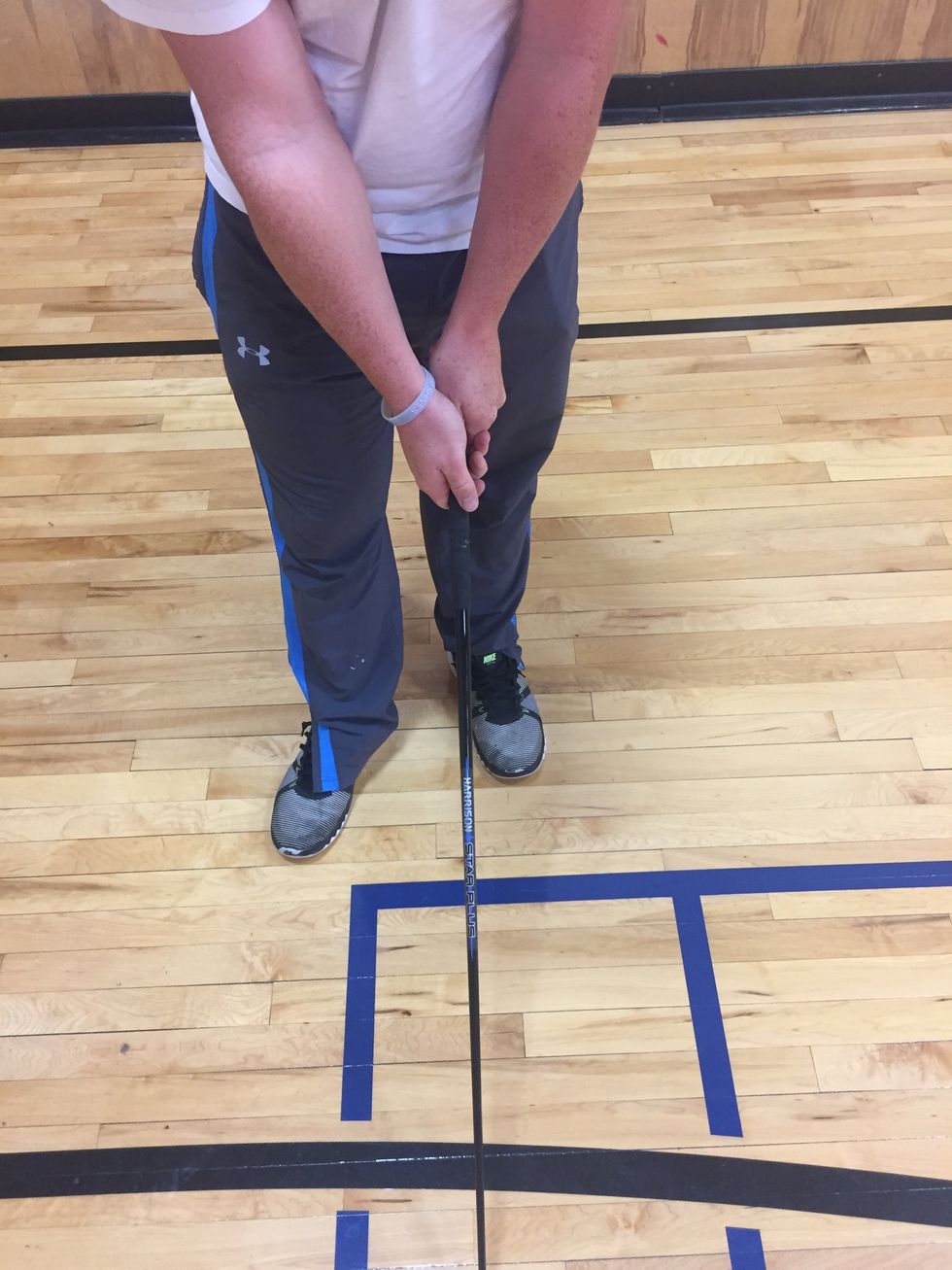 Top view of the interlock grip