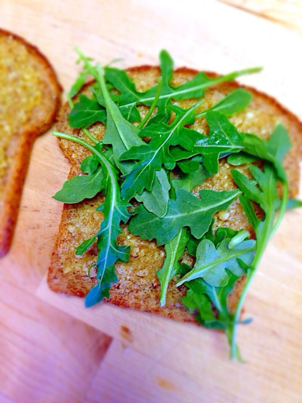 Top with arugula