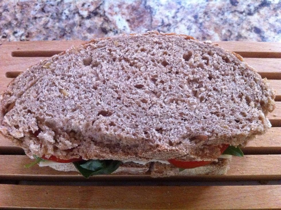 Top with bread.