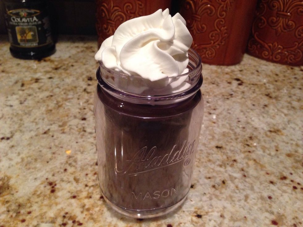Top with fat free whipped cream if you wish. This is sooooo yummy.
