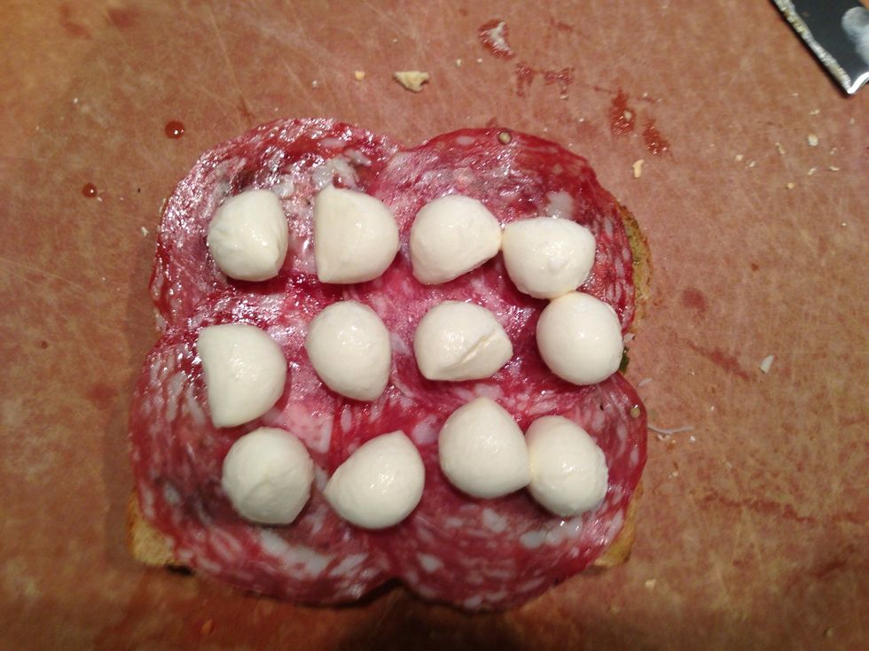 Top with mozzarella cheese