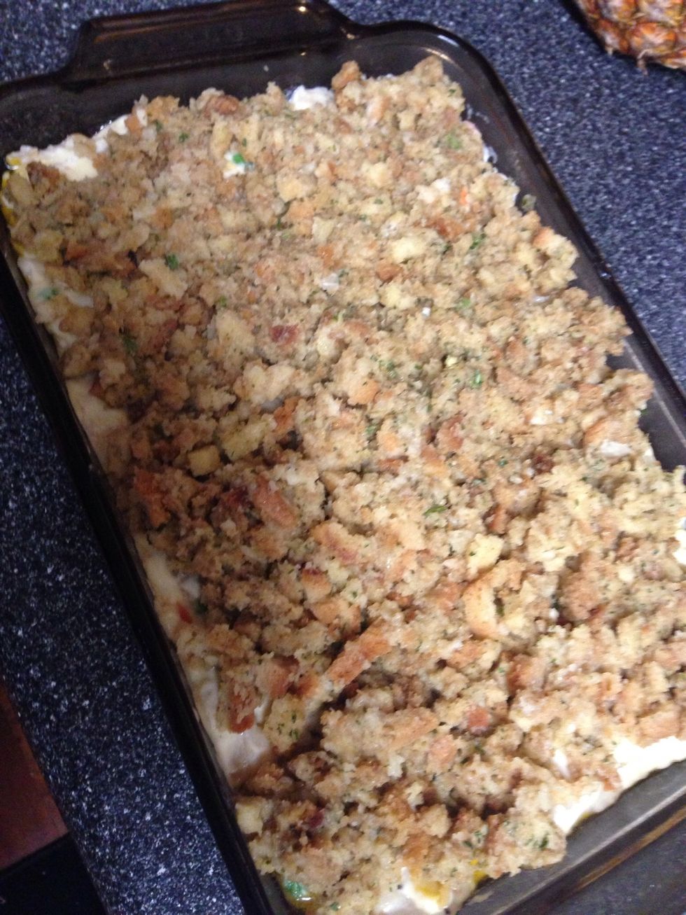 Top with prepared stuffing mix