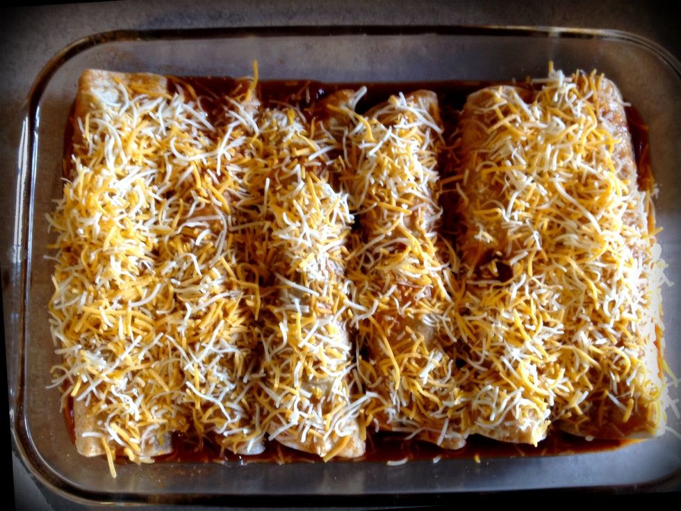 Top with remaining cheese