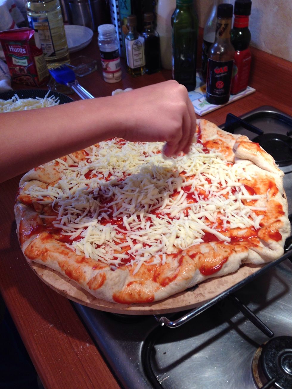 Top with shredded cheese