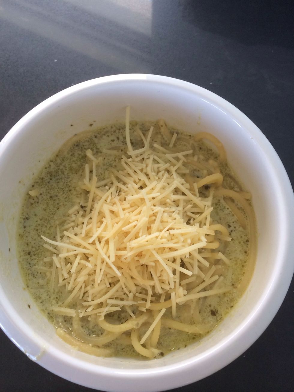 Top with some Parmesan.