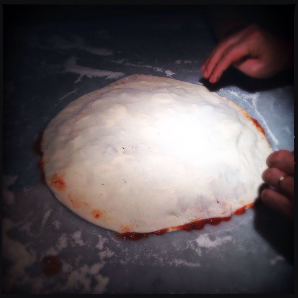 Top with the 2nd thin dough