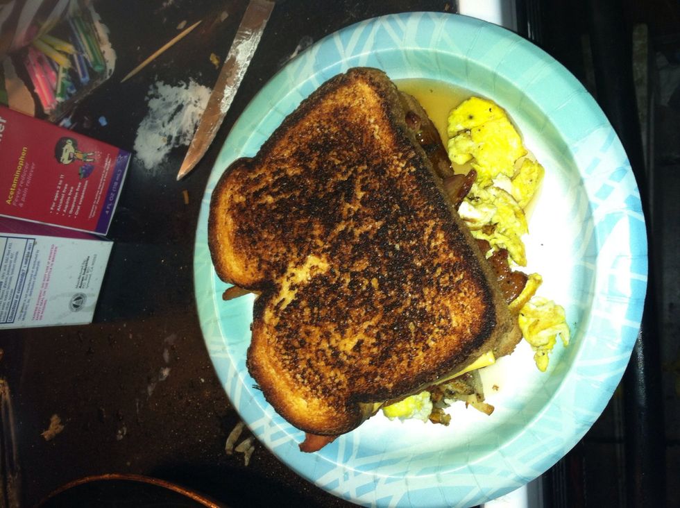 Top with the other piece of bread!