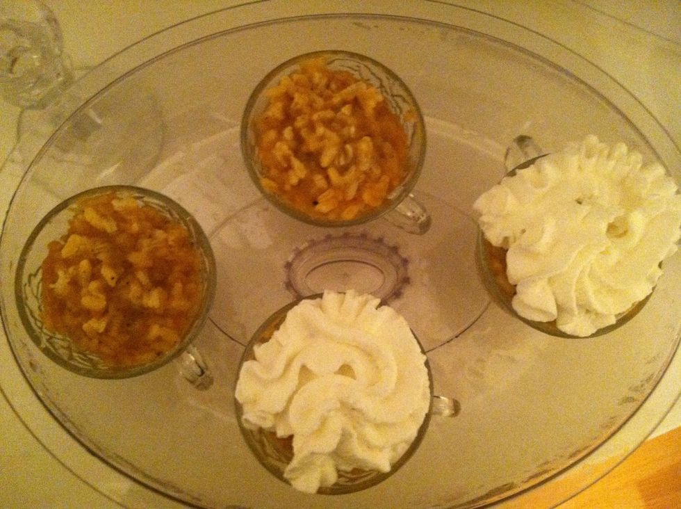 Top with whipped cream.