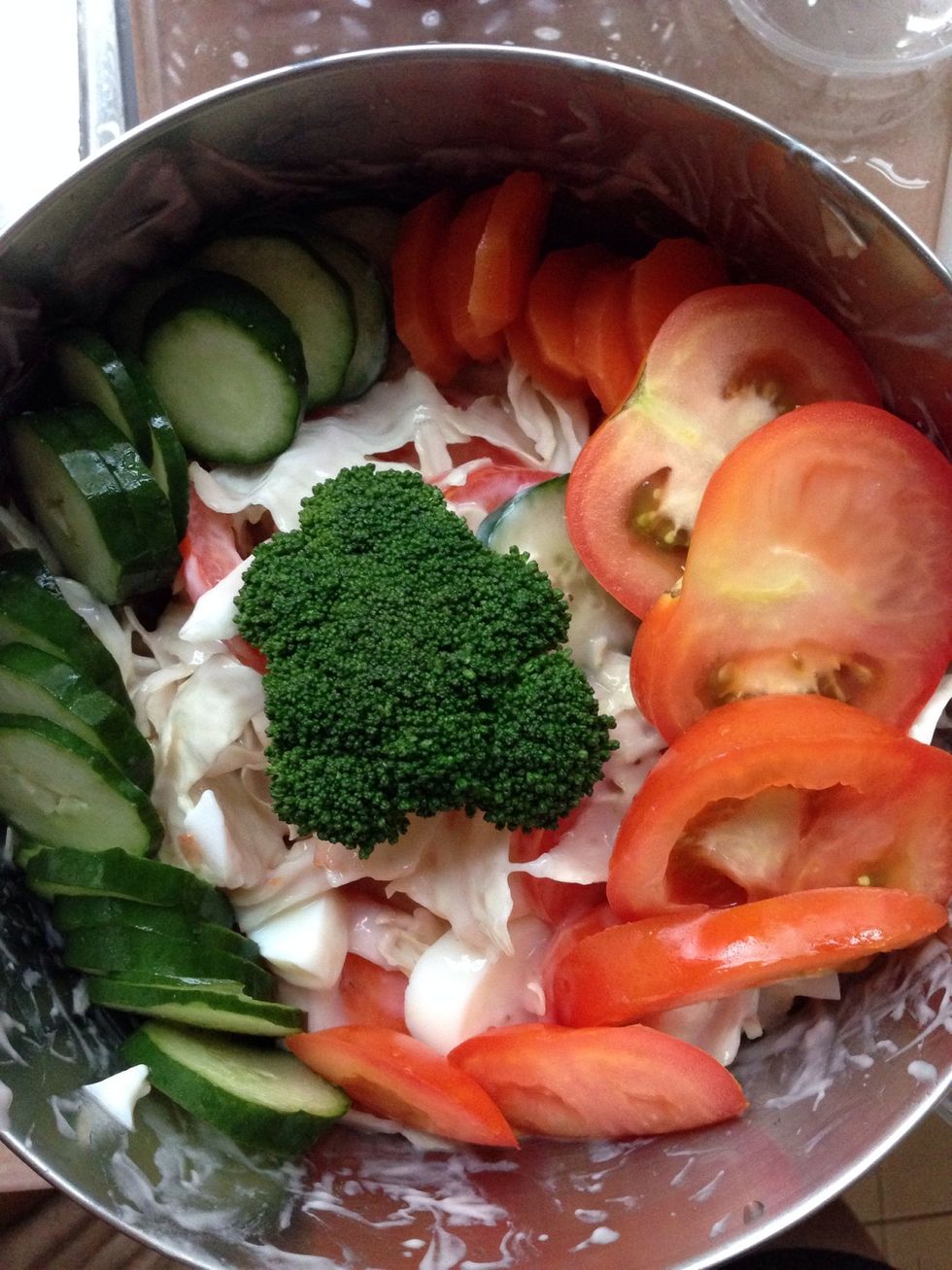 Topped with rest of the supplies