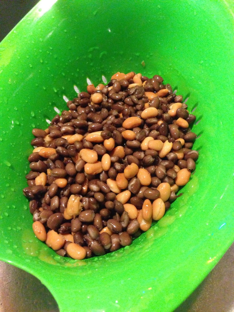 Toss and rinse under cold water.