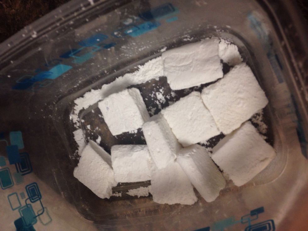 Toss in remaining powdered sugar mixture and put in airtight containers.