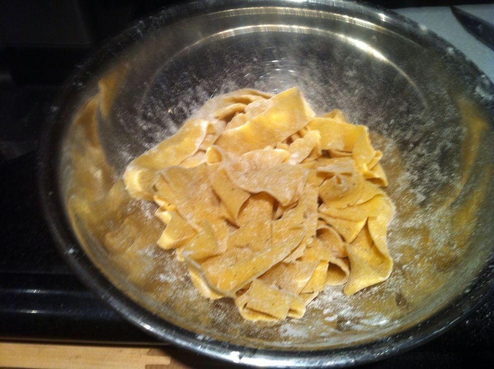 - toss in some flour to prevent sticking - freeze dough or cook to serve after a few minutes of rest