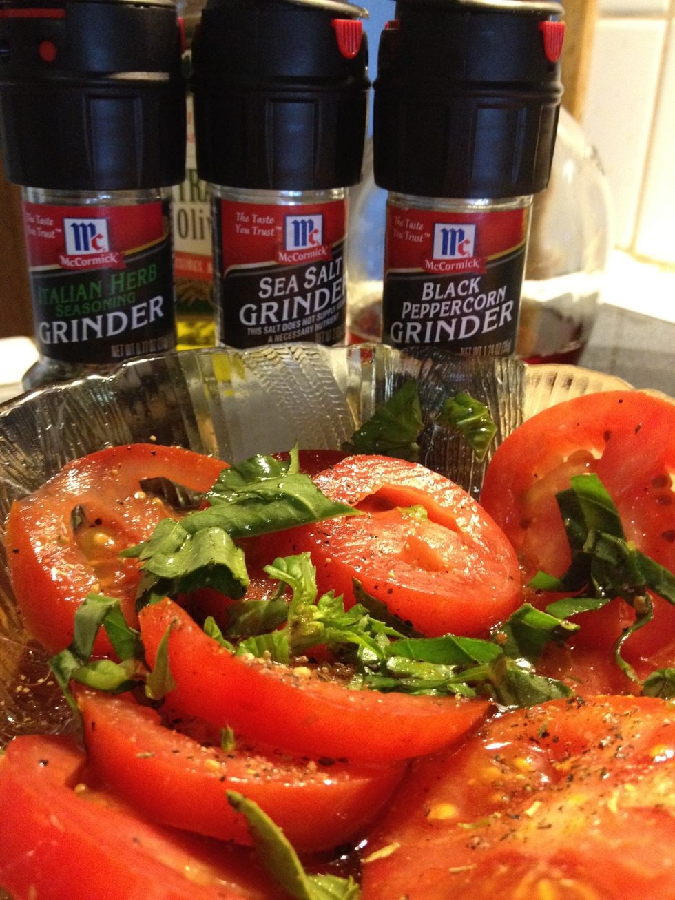 Toss in with the marinade and set aside.