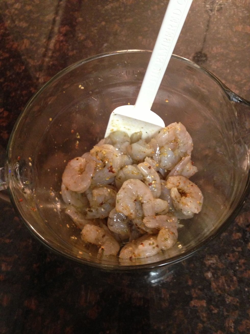 Toss with mix n scrap until well blended/coated.