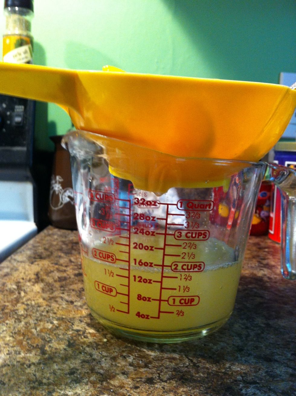 Total juices 1 1/2 cups to 2 cups