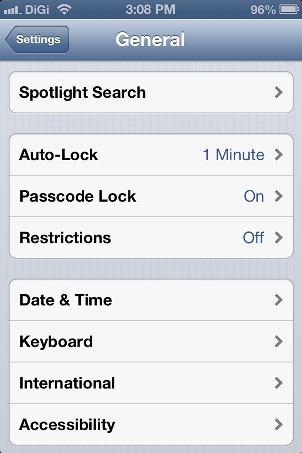 Touch Accessibilities