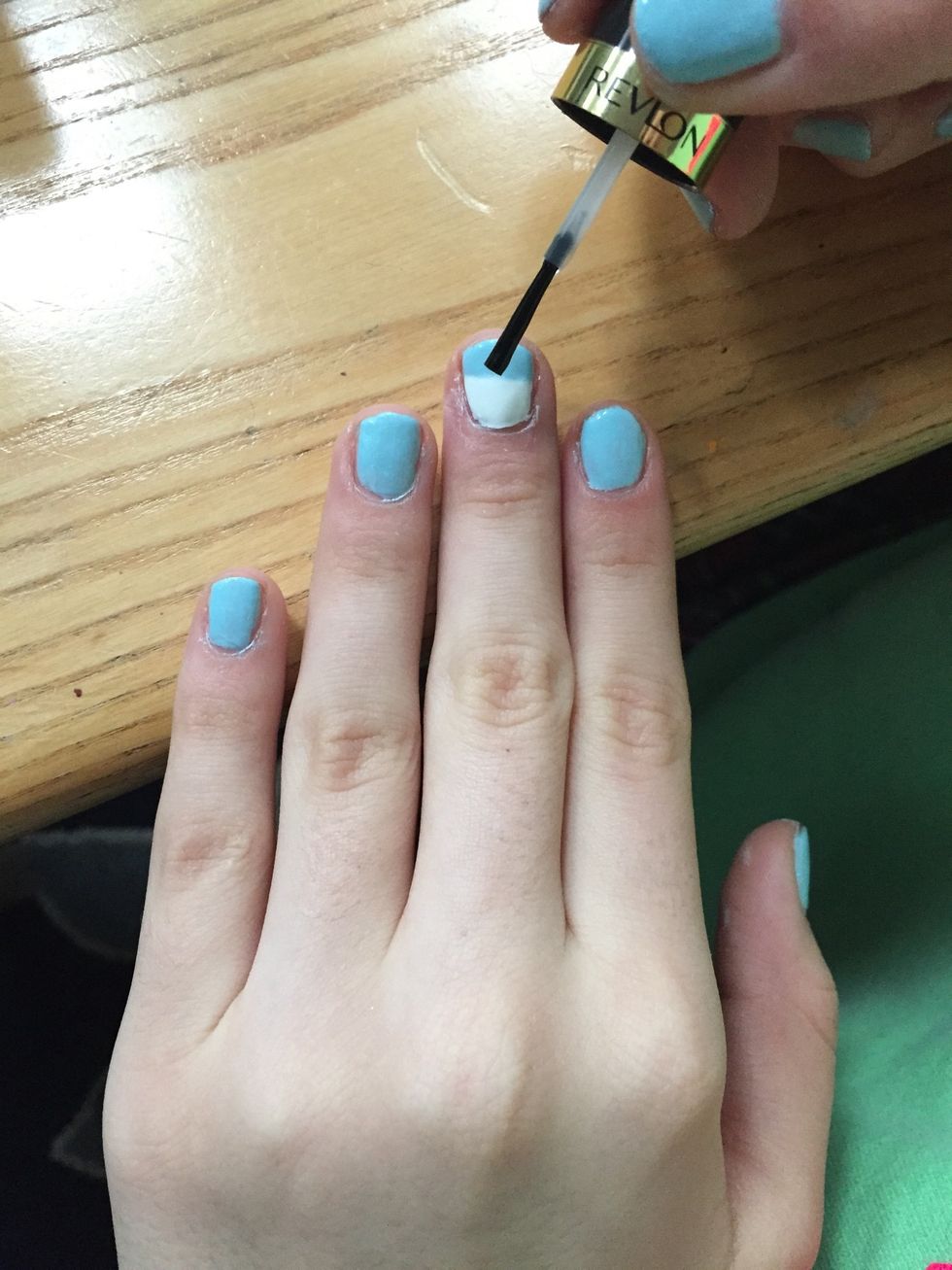 Touch up the polish and apply the clear overcoat!\ud83d\udc1d