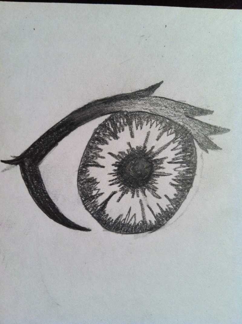 all black eyes drawing