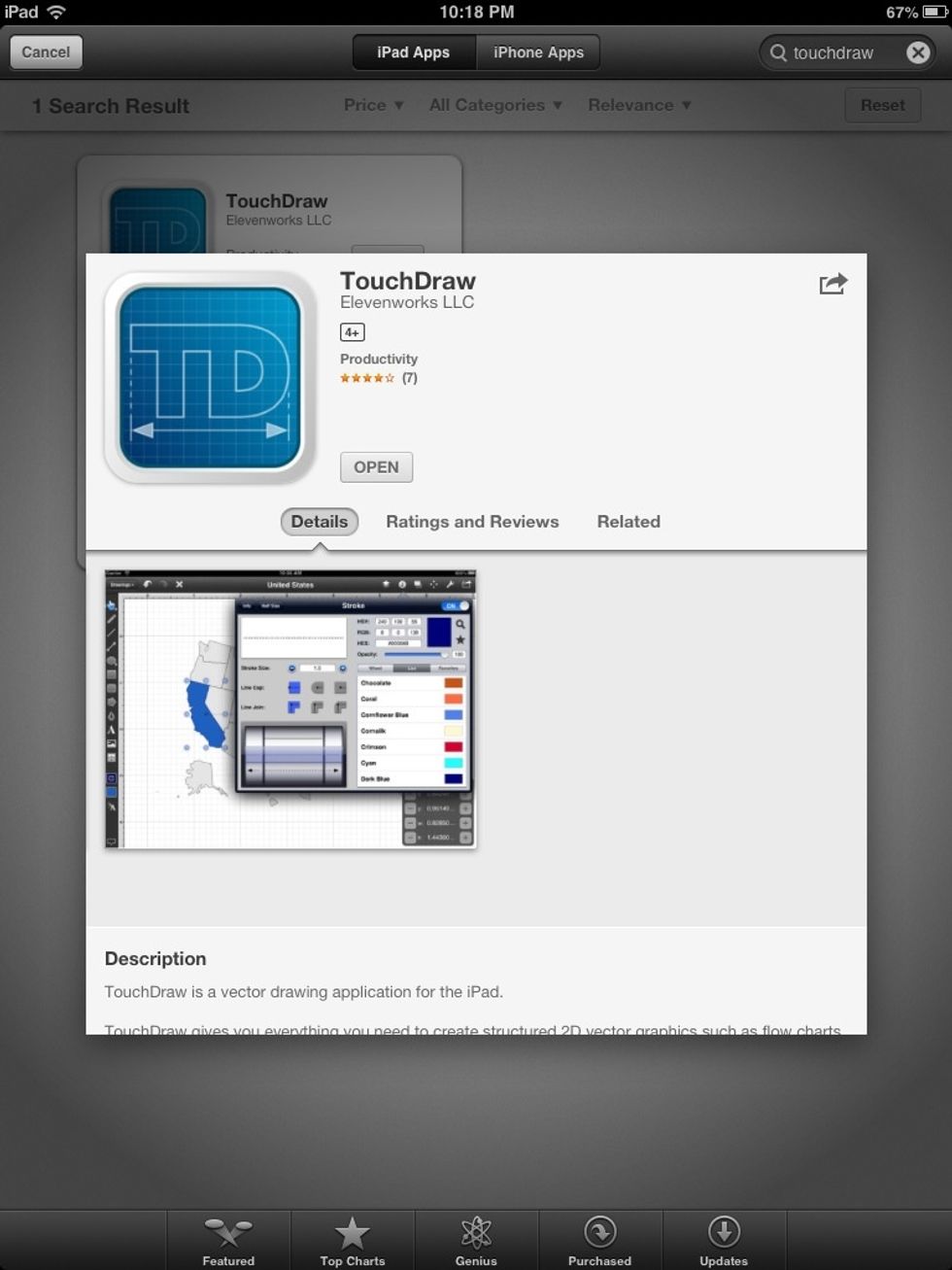 TOUCHDRAW: Vector drawing