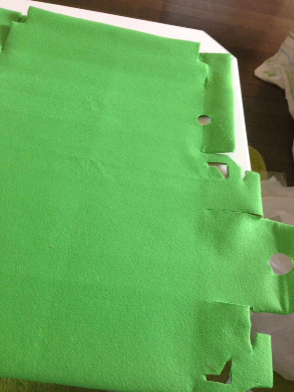 trace all the hole of the box you can use cutter here