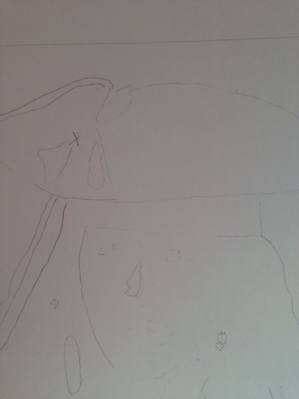 Trace and outline specific parts of the face