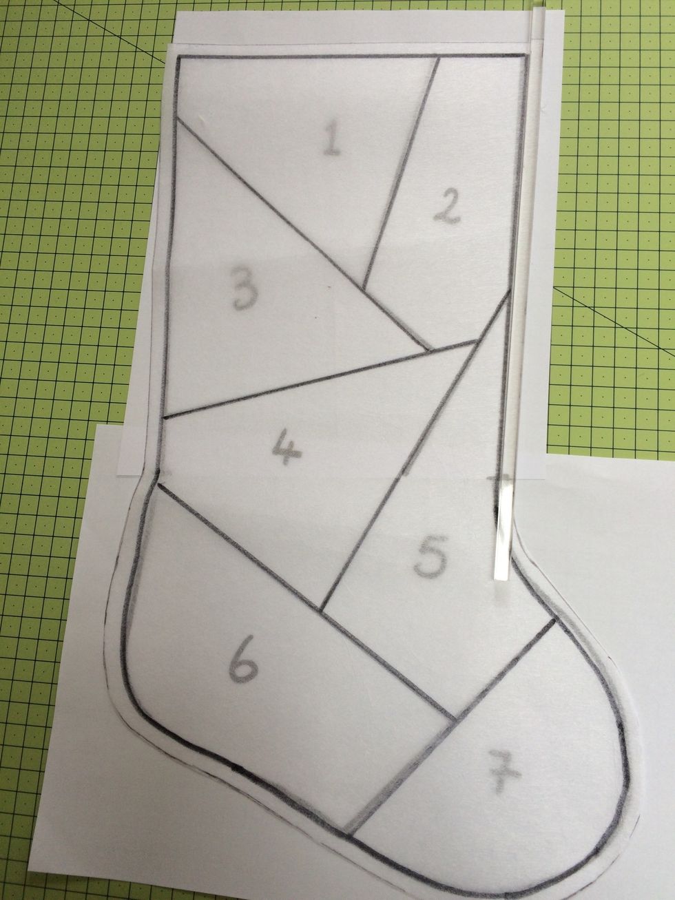 Trace on stitch & tear